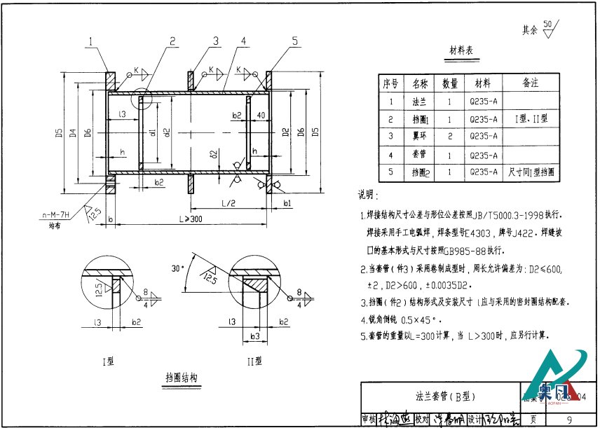 法蘭套管B型-dn80結(jié)構(gòu)圖.png